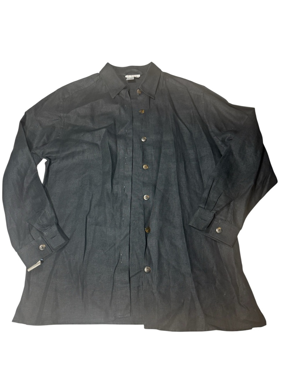 Classic Talbots 100% Linen Button-Up Shirt